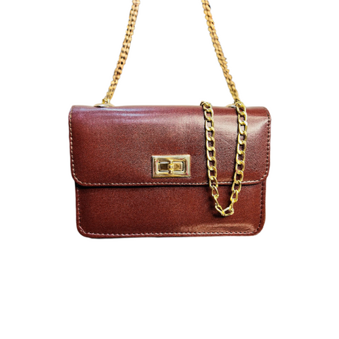 RC-41 Plain Leather Shoulder Bags for Girls Regalcarrier
